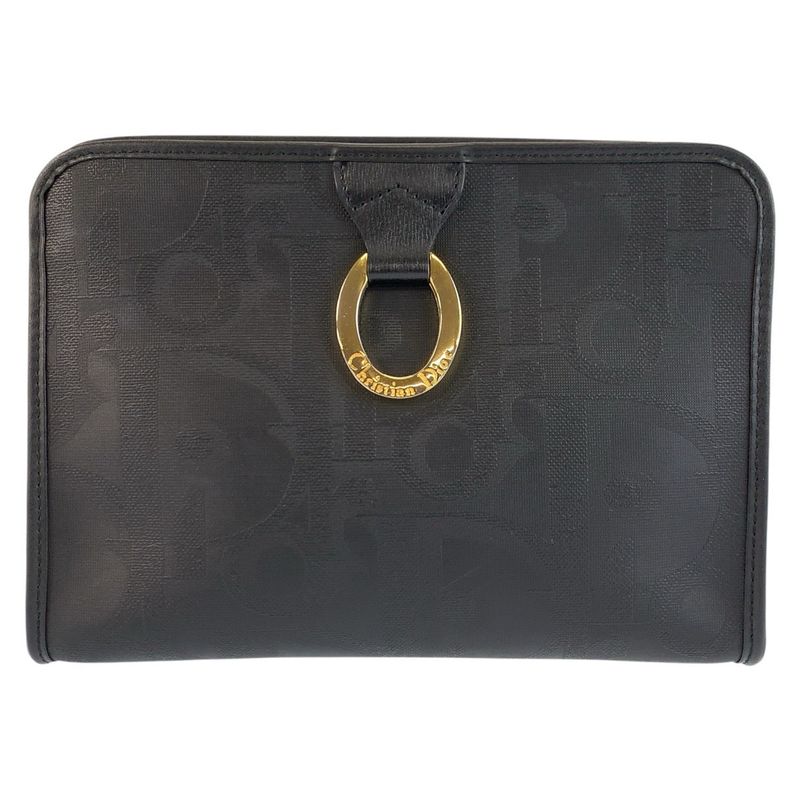 Christian Dior Trotter Oval Pvc Clutch Bag